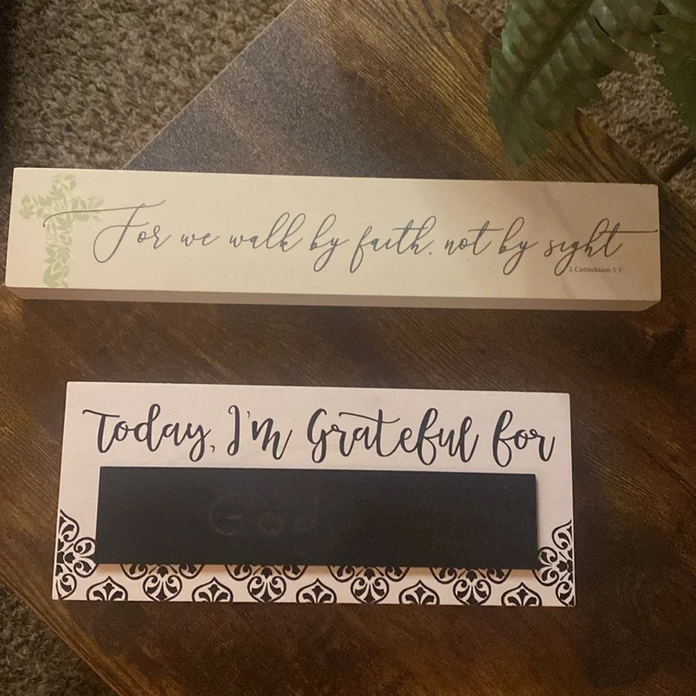 Inspirational wall or table plaques! - Picture 2 of 3